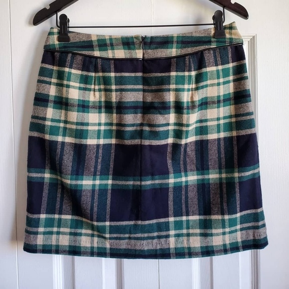 Tommy Hilfiger Green Plaid Mini Skirt - Picture 3 of 6